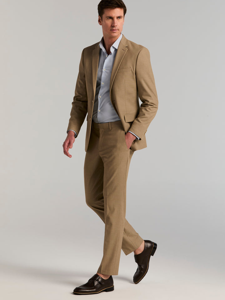 Dobby Louis Slim Fit Suit Jacket (Lead Gray) 
