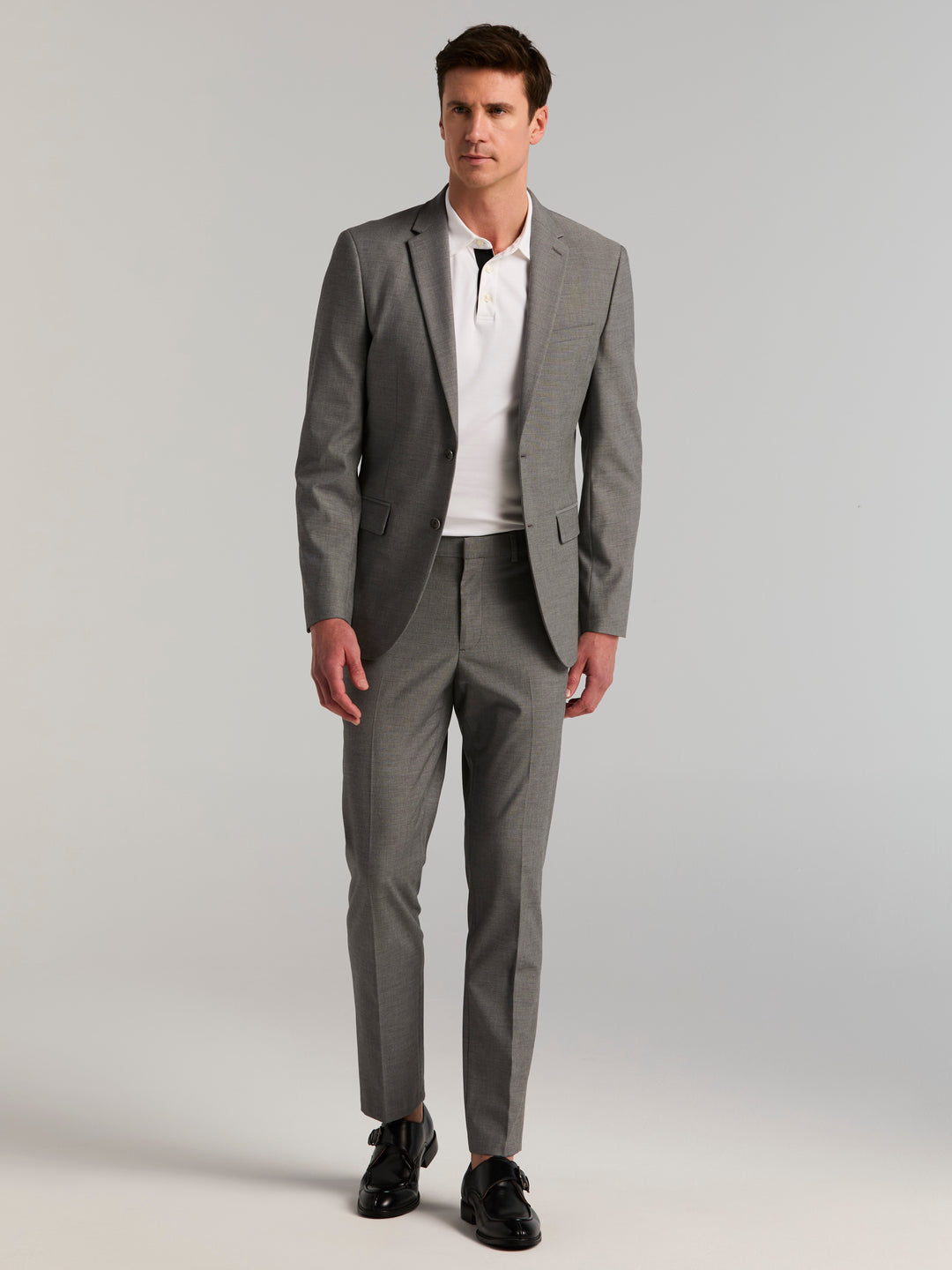 Dobby Louis Slim Fit Suit Jacket (Sharkskin) 