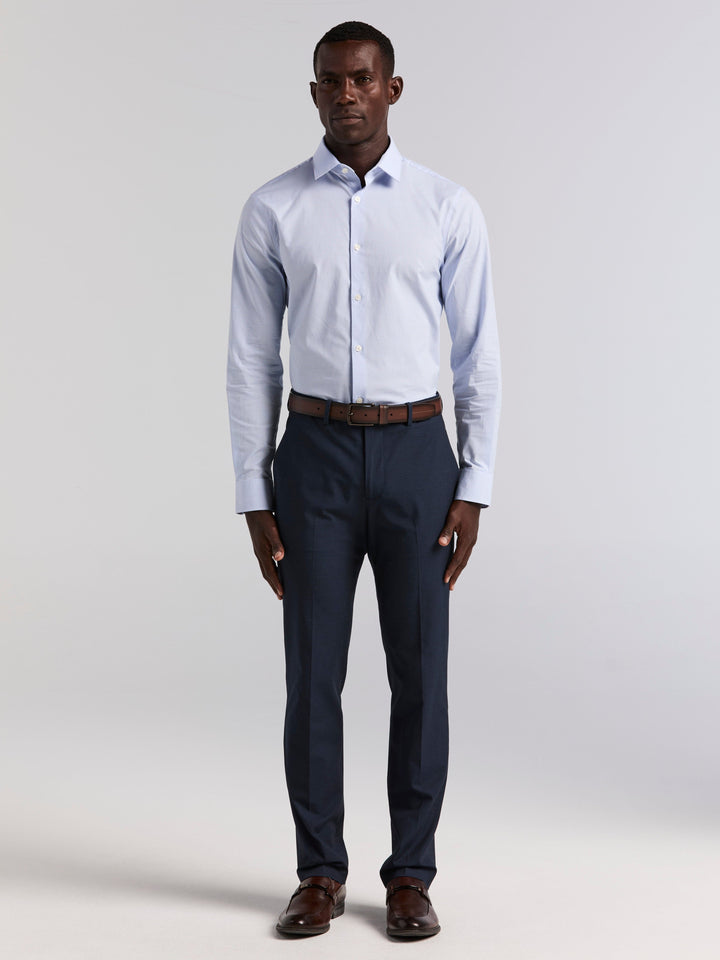 Dobby Louis Slim Fit Suit Pants (Total Eclipse) 