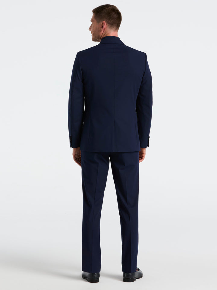Dobby Louis Slim Fit Suit Pants (Navy) 
