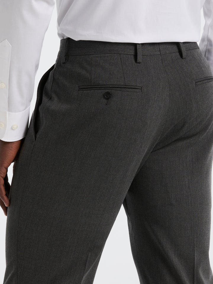 Dobby Louis Slim Fit Suit Pants (Quiet Shade) 