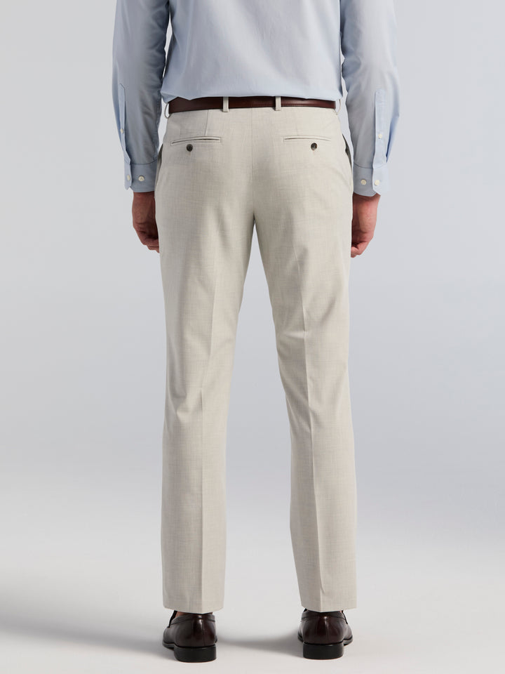 Dobby Louis Slim Fit Suit Pants (Stone Heather) 