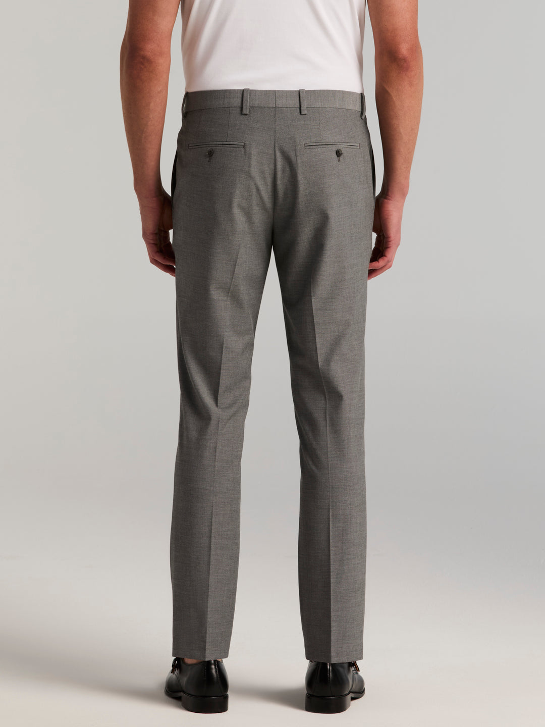 Dobby Louis Slim Fit Suit Pants (Sharkskin) 