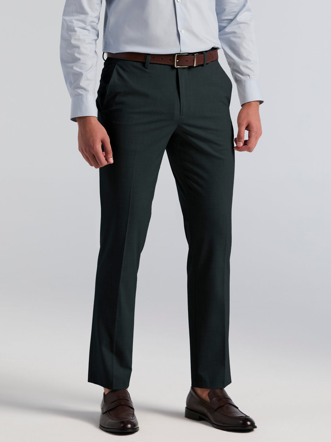 Dobby Louis Slim Fit Suit Pants (Pine) 