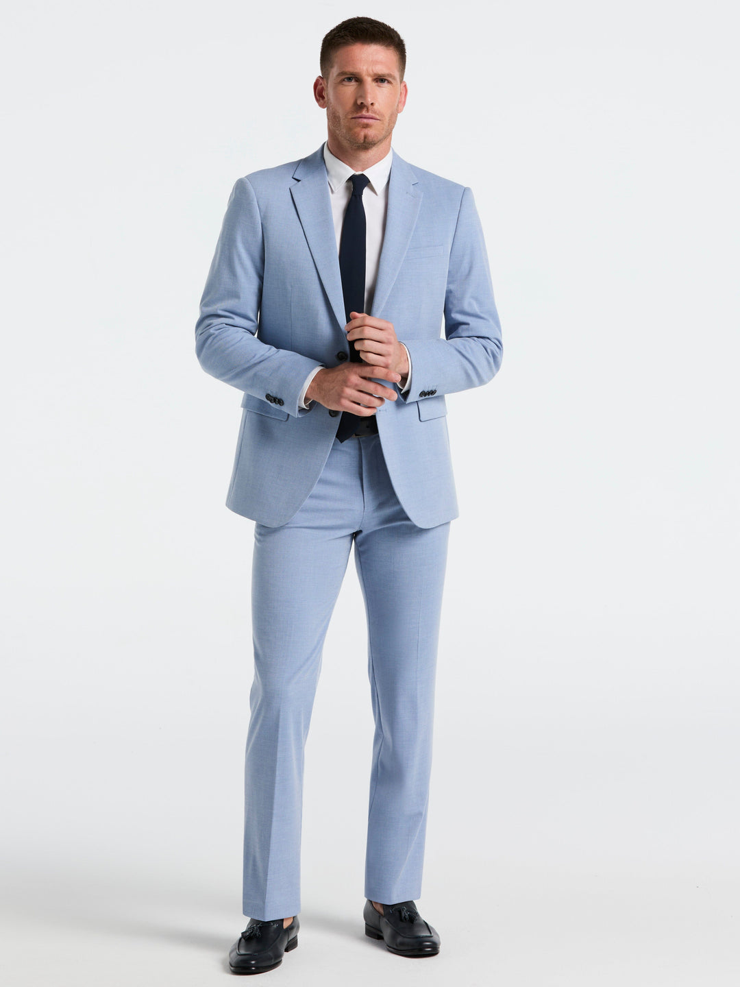 Dobby Louis Slim Fit Suit Pants (Allure) 