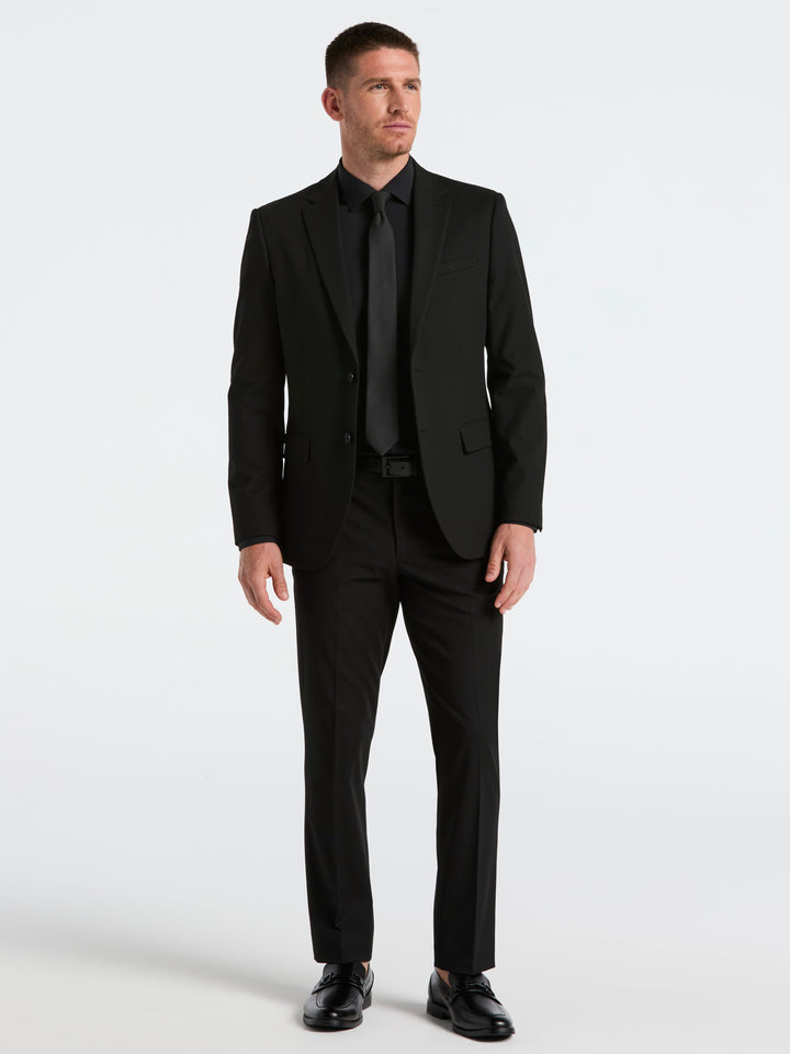 Dobby Louis Slim Fit Suit Pants (Black) 