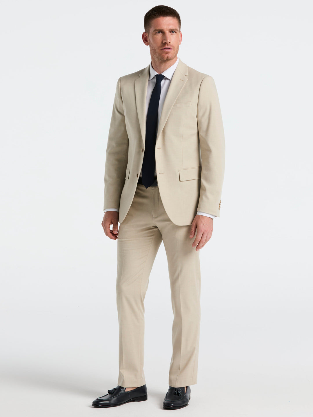 Dobby Louis Slim Fit Suit Pants (Island Fossil) 