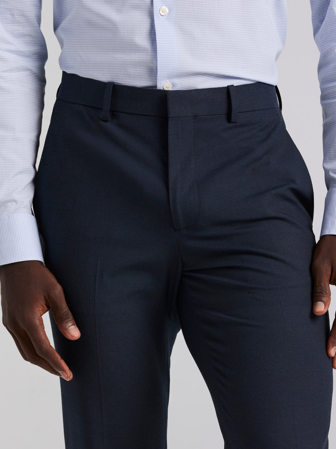 Dobby Louis Slim Fit Suit Pants (Total Eclipse) 