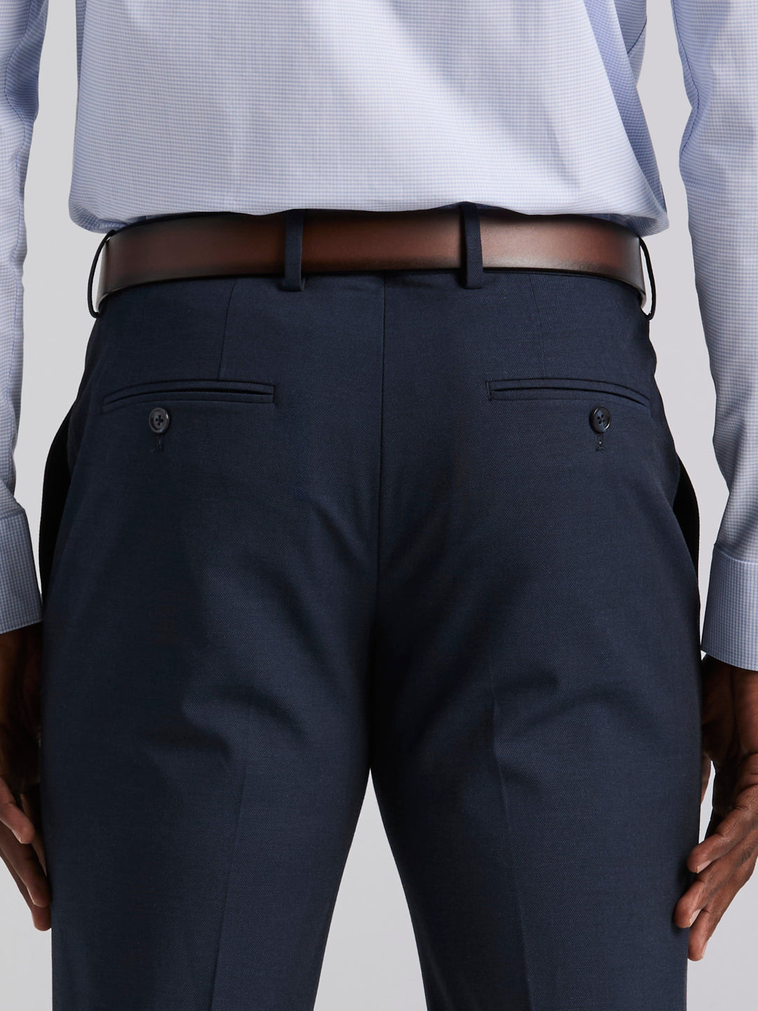 Dobby Louis Slim Fit Suit Pants (Total Eclipse) 