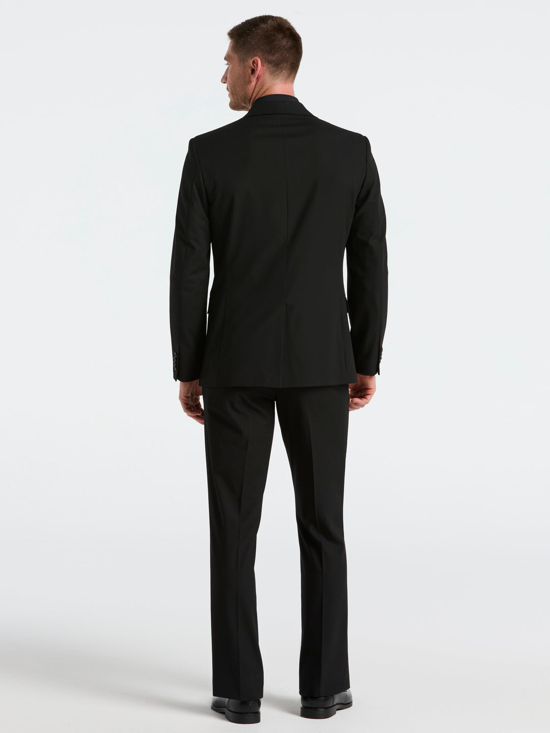 Dobby Louis Slim Fit Suit Pants (Black) 