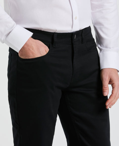 Slim Fit Lux Touch 5 Pocket Pant (Caviar) 