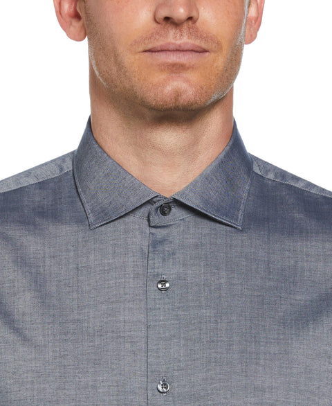 Luxe Tencel Twill Shirt (Dark Navy) 