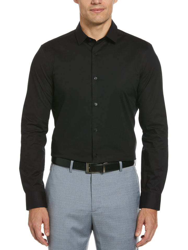 Luxury Cotton Poplin Shirt (Black) 