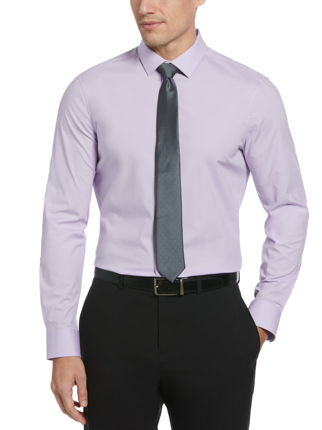 Luxury Cotton Poplin Shirt (Pastel Lilac) 