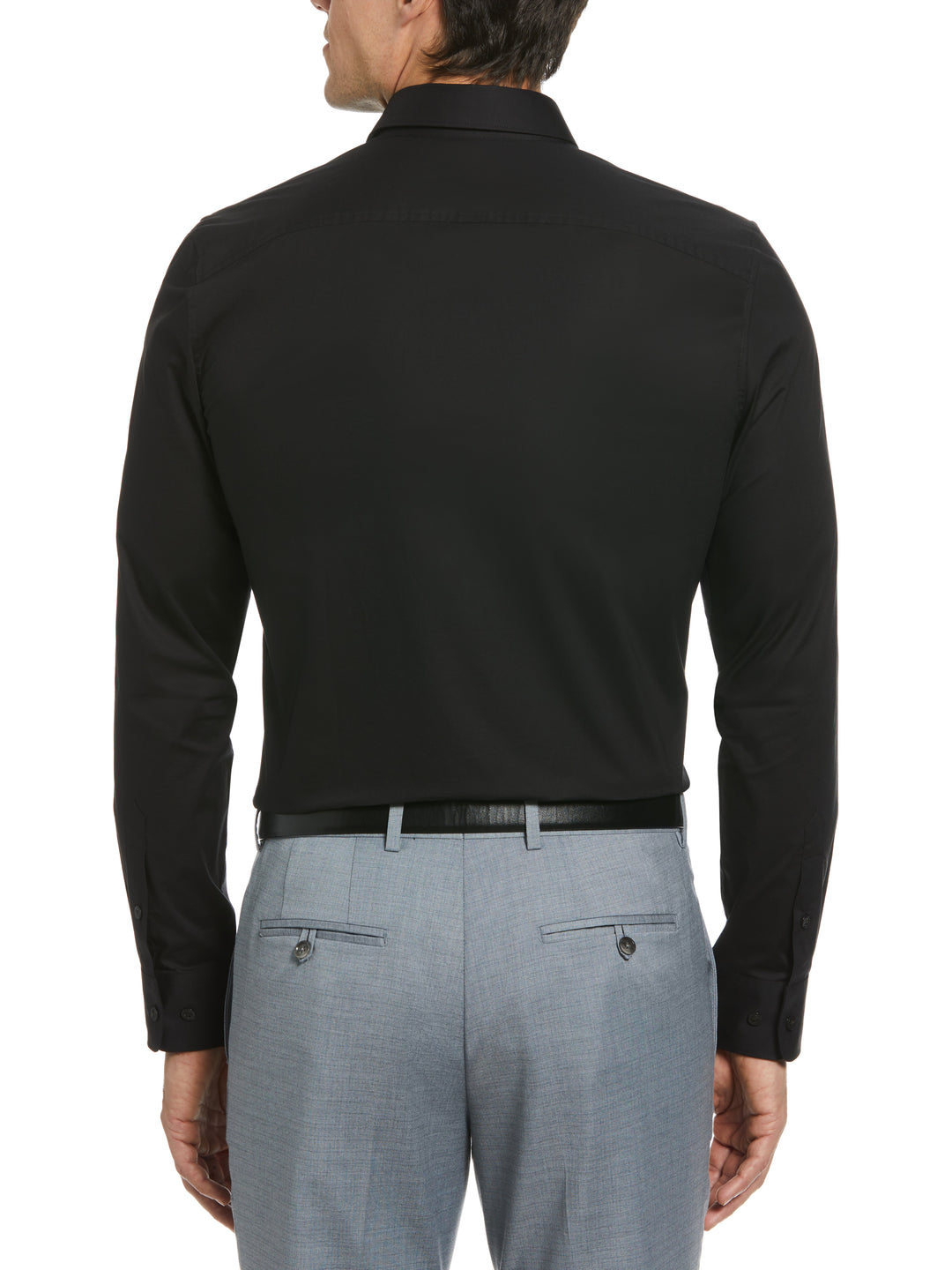 Luxury Cotton Poplin Shirt (Black) 