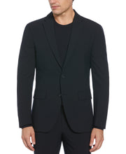 Slim Fit Micro Textured Suit Jacket (Dark Sapphire) 