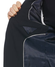 Slim Fit Micro Textured Suit Jacket (Dark Sapphire) 