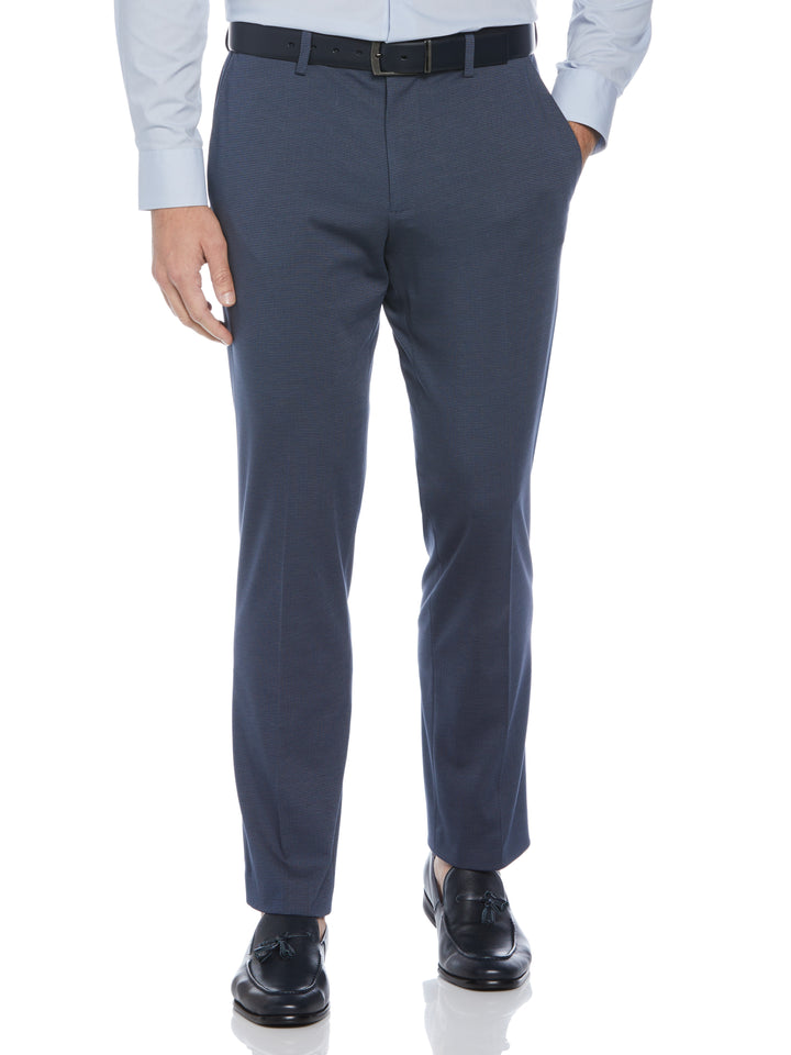 Slim Microgrid Knit Pant (Medium Navy) 