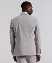 Slim Fit Mini Grid Pattern Suit Jacket