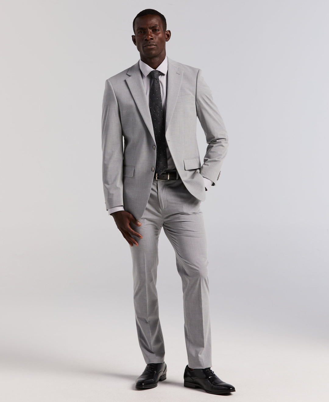 Slim Fit Mini Grid Pattern Suit