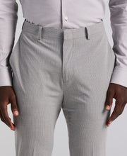 Slim Fit Mini Grid Pattern Suit Pant (Grey) 