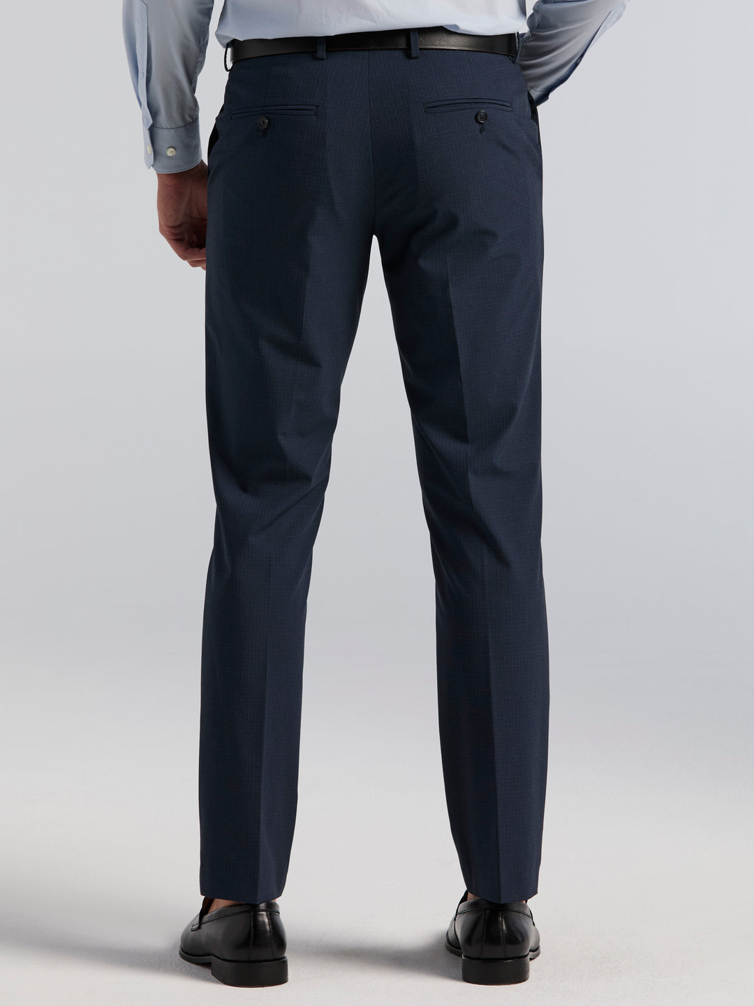 Slim Fit Mini Plaid Suit Pants