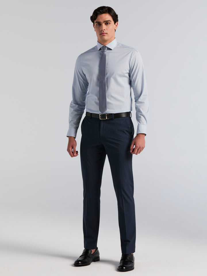 Slim Fit Mini Plaid Suit Pants