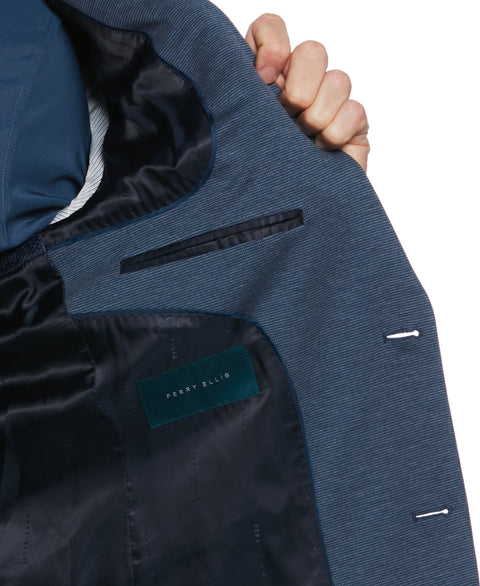 Slim Fit Neat Knit Ink Suit