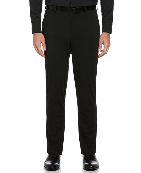 Slim Fit Neat Knit Stretch Pant (Black) 