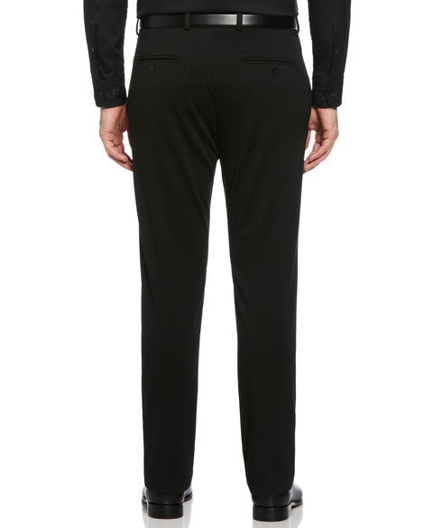 Slim Fit Neat Knit Stretch Pant (Black) 