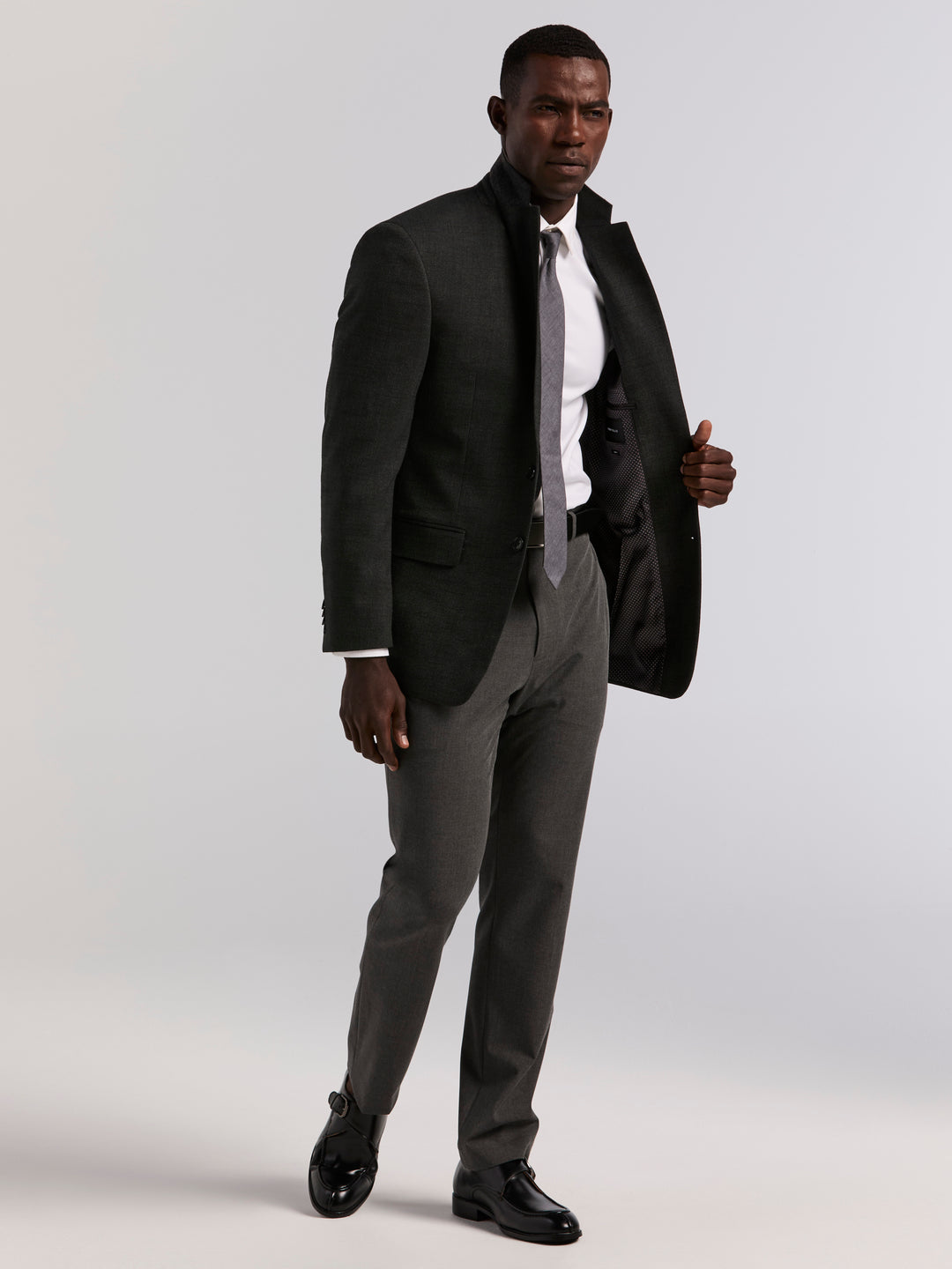 Slim Olive Textured Sport Coat (Olive) 