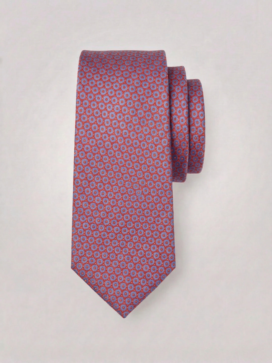 Slim Fit Patterned Necktie (Orange) 