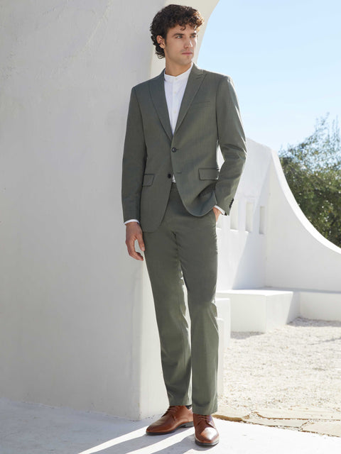 Slim Fit Shadow Peak Lapel Louis Suit