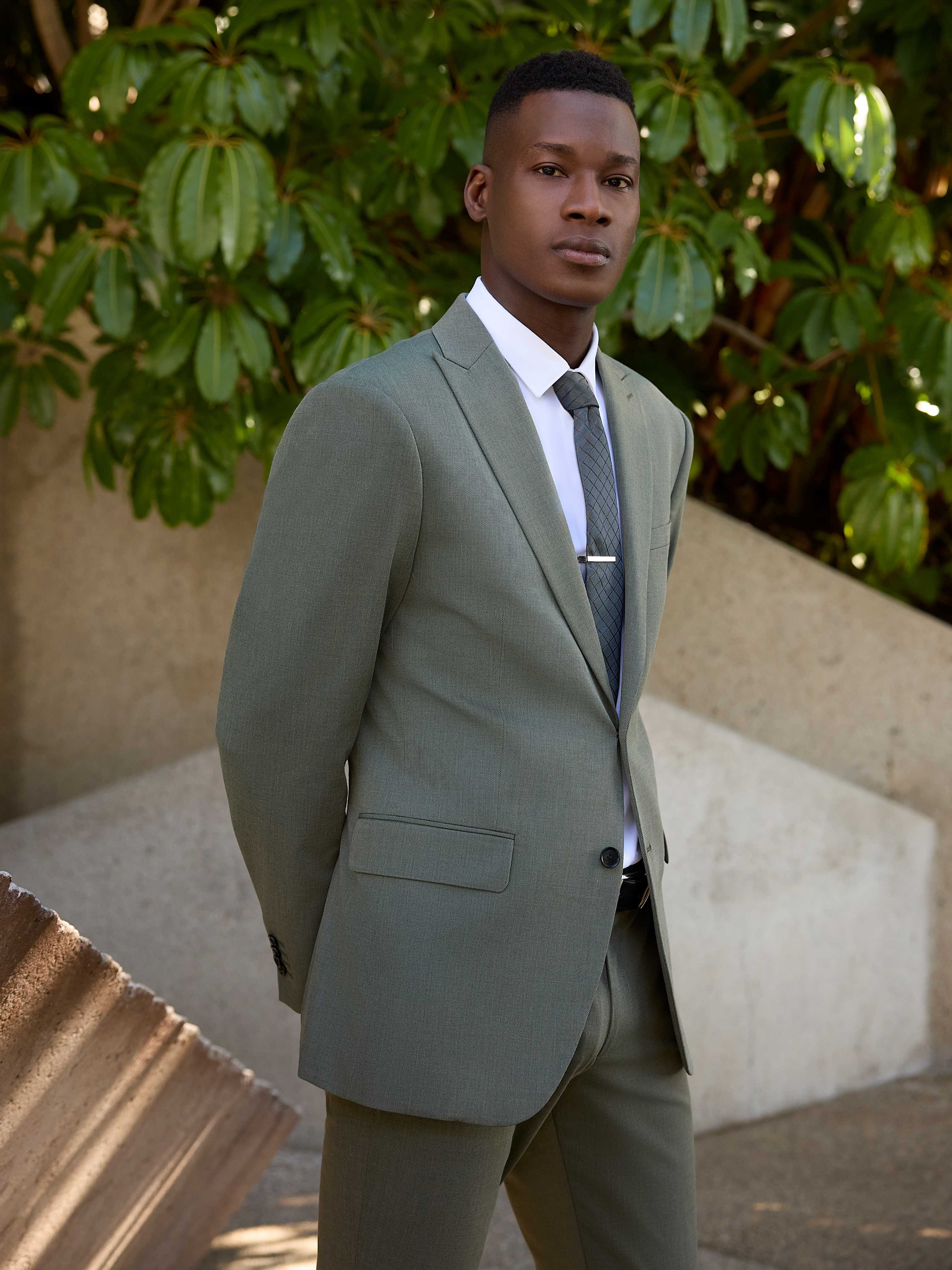 Casual Blazer Men Slim Fit Reef Waters Louis Suit Perry Ellis