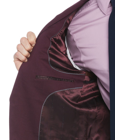 Slim Fit Water Resistant Tech Suit Jacket (Winetasting) 