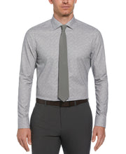 Pindot on Floral Pattern Shirt (Light Grey) 