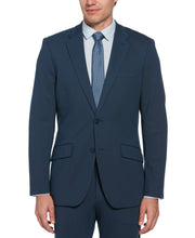 Slim Fit Stretch Knit Suit Jacket (Azure) 