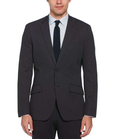 Slim Fit Stretch Knit Suit Jacket (Dark Sapphire) 