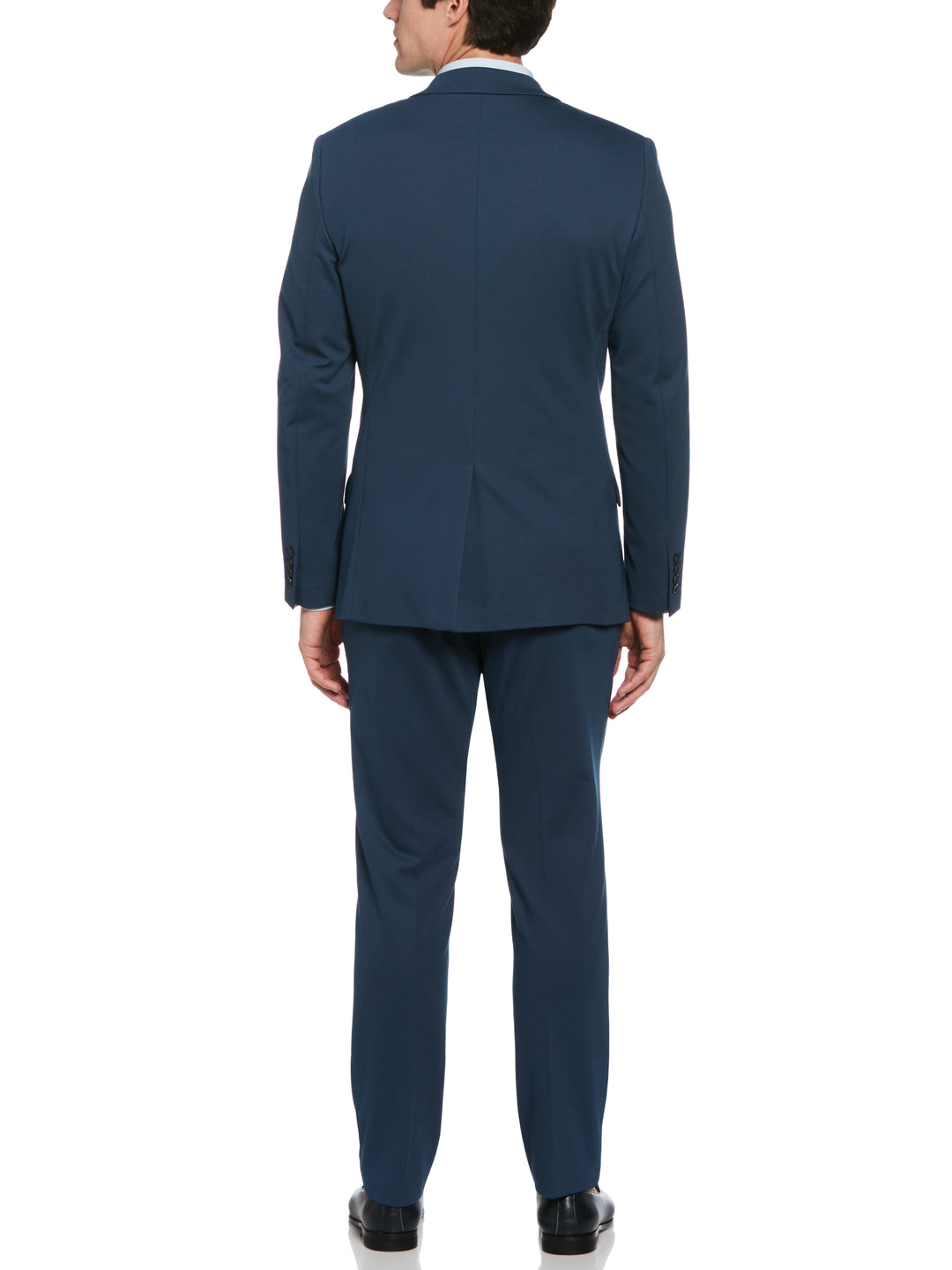 Slim Fit Stretch Knit Suit Jacket (Azure) 