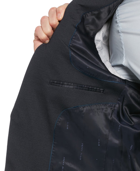 Slim Fit Stretch Knit Suit Jacket (Dark Sapphire) 