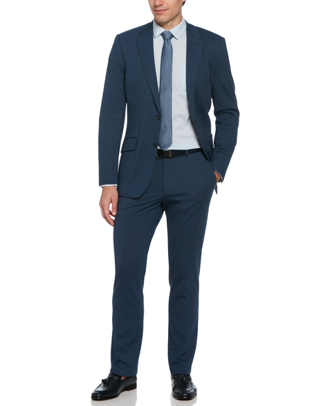 Slim Fit Pindot Stretch Knit Suit Jacket