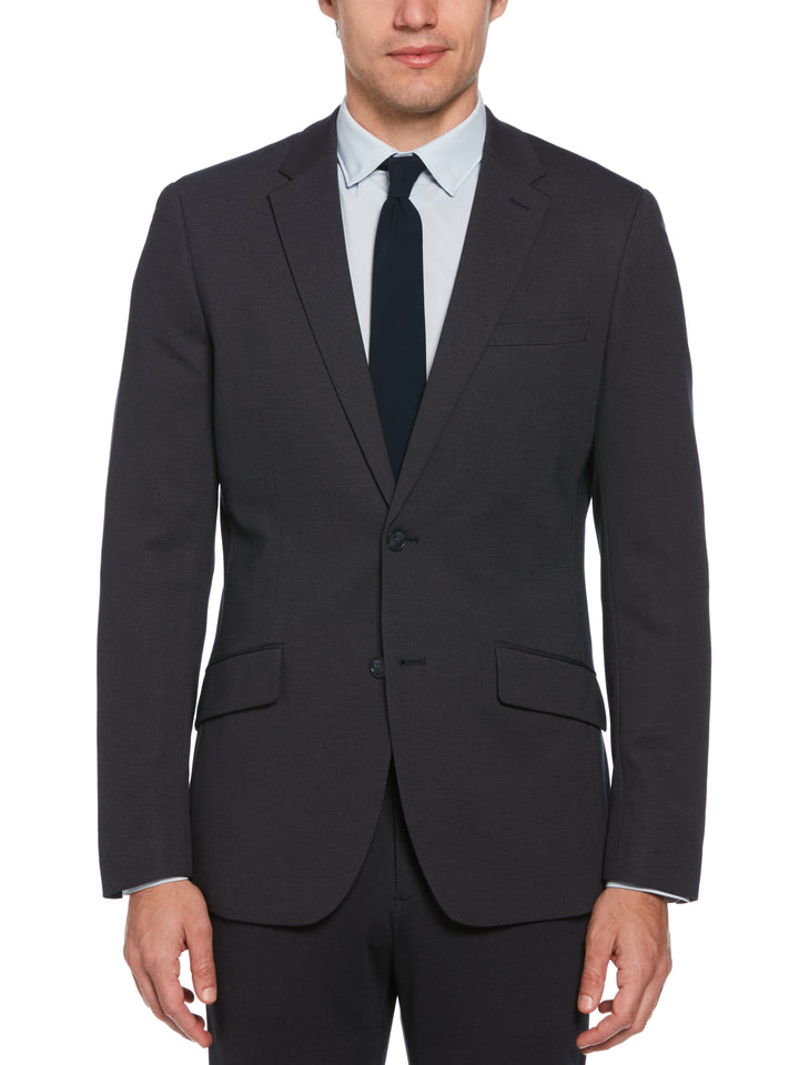 Slim Fit Stretch Knit Suit Jacket (Dark Sapphire) 
