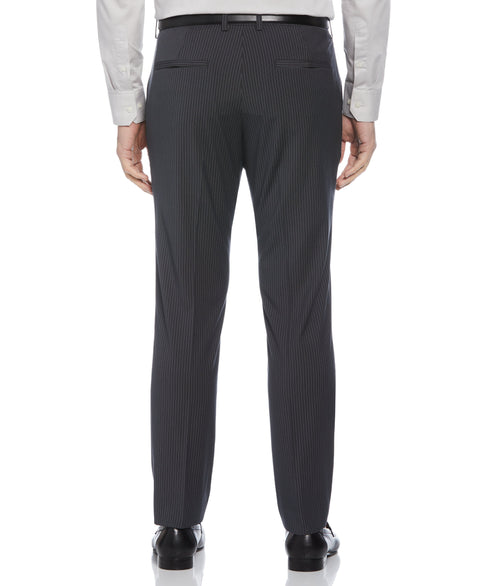 Slim Fit Pinstripe Flat Front Suit Pant