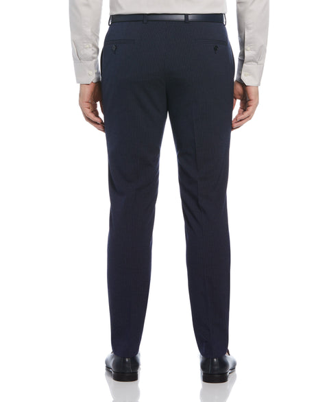 Slim Fit Pinstripe Suit Pant (Navy) 