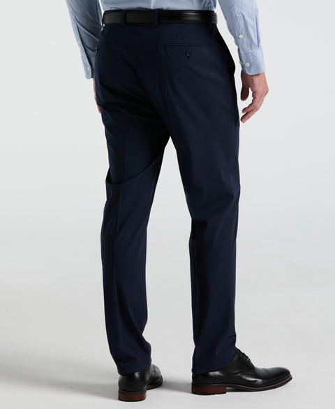 Slim Fit Pinstripe Suit Pant (Blue) 