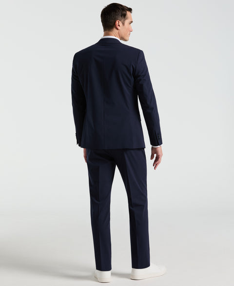 Slim Fit Pinstripe Suit Pant (Blue) 