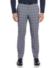 Slim Fit Light Navy Plaid Suit Pant  (Navy Heather) 