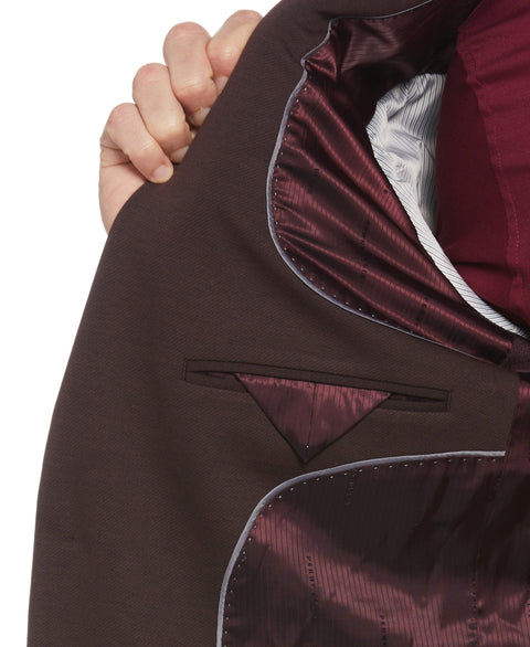 Slim Fit Port Solid Knit Suit