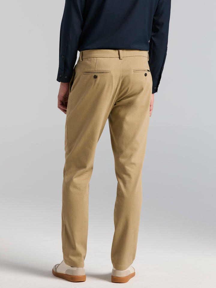 Cotton Slim Sateen Anywhere Chino Pant (Elmwood) 