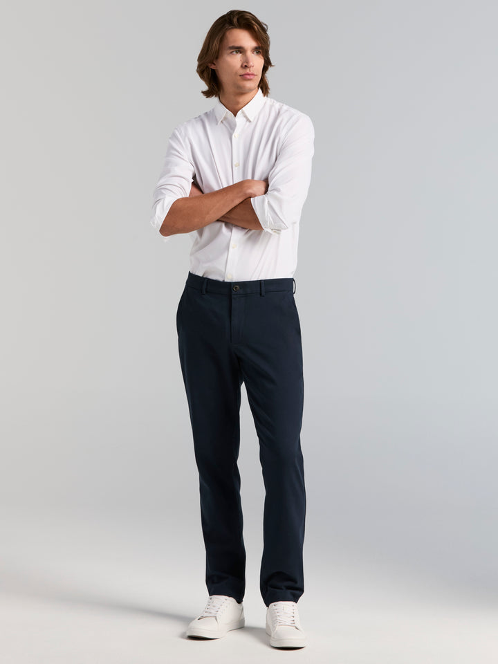 Cotton Slim Sateen Anywhere Chino Pant (Dark Sapphire) 